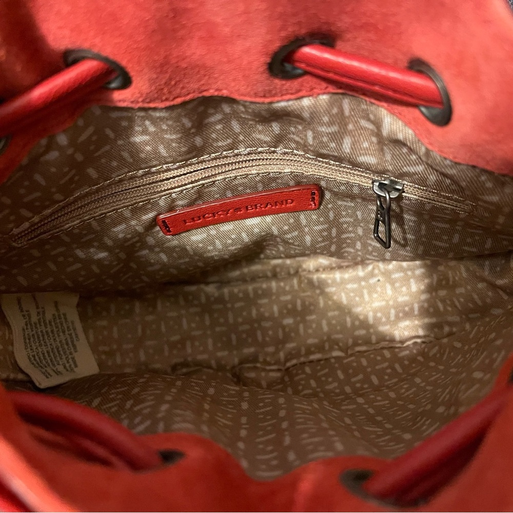 ❤️Lucky brand red leather bag - Picture 4 of 4